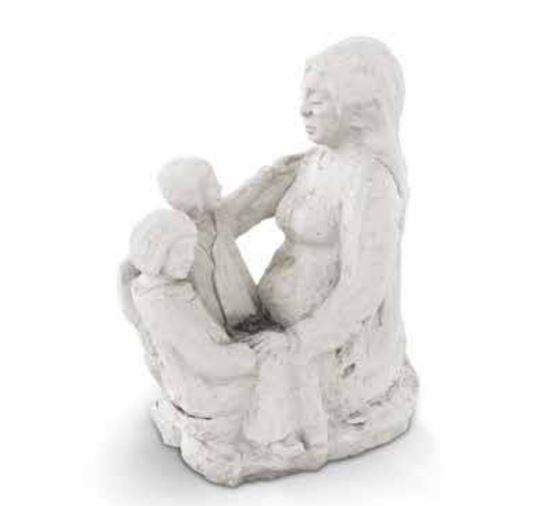 „Akt kobiecy”, piaskowiec, 40x40 cm